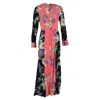 Diane Von Furstenberg Curzon Printed Maxi Dress In Multicolor Silk In Multi