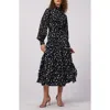 Diane Von Furstenberg Sai Tiered Polka-dot Midi Dress In Spot Light
