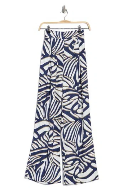 Diane Von Furstenberg Dakota High Waist Wide Leg Pants In Multi