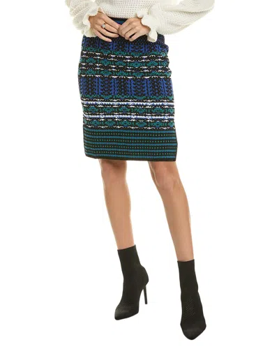 Diane Von Furstenberg Dali Pencil Skirt In Blue