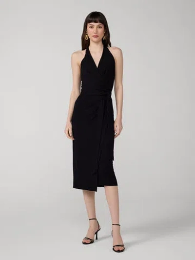 Diane Von Furstenberg Daphne Wrap Dress In Black