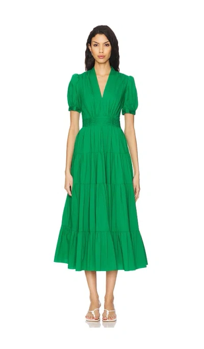 Diane Von Furstenberg Darby Dress In Signature Green