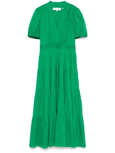 Diane Von Furstenberg Darby Midi Dress In Green
