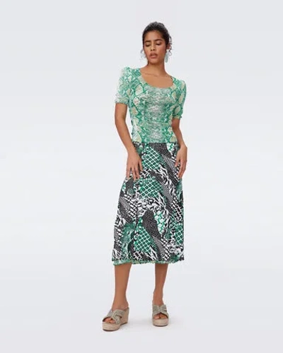 Diane Von Furstenberg Darlene Reversible Mesh Skirt