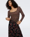Diane Von Furstenberg Darlene Reversible Mesh Skirt