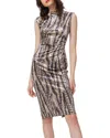 Diane Von Furstenberg Darrius Ruched Abstract-print Dress