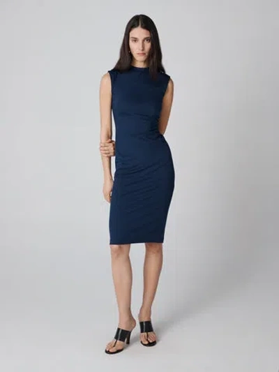 Diane Von Furstenberg Darrius Dress In Classic Navy