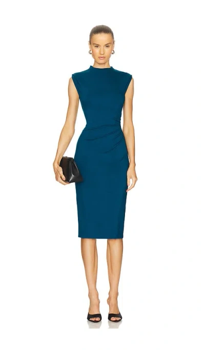 Diane Von Furstenberg Darrius Dress In Dark Ocean