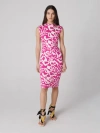 Diane Von Furstenberg Darrius Abstract-print Bodycon Dress In Kupang Pink