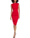 Diane Von Furstenberg Darrius Midi Dress In Red