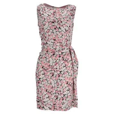 Diane Von Furstenberg Della Floral-print Mini Dress In Multicolor Cotton