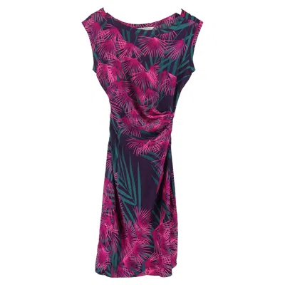 Diane Von Furstenberg Della Printed Tie-waist Midi Dress In Multicolor Silk In Black