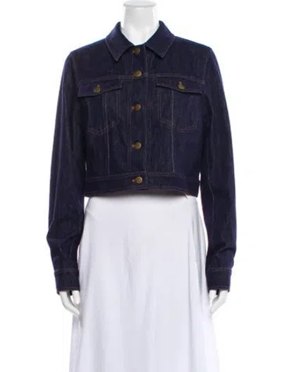 Pre-owned Diane Von Furstenberg Denim Jacket In Blue