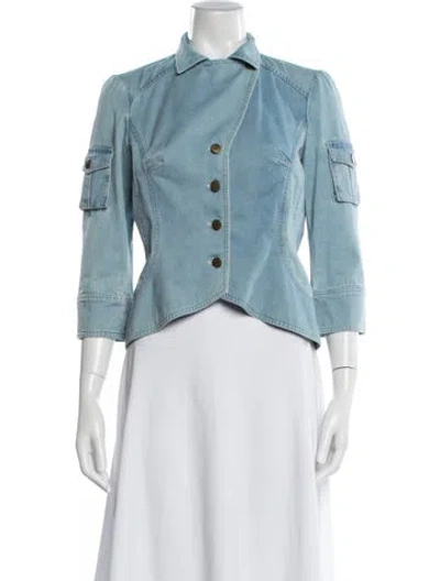 Pre-owned Diane Von Furstenberg Denim Jacket In Blue