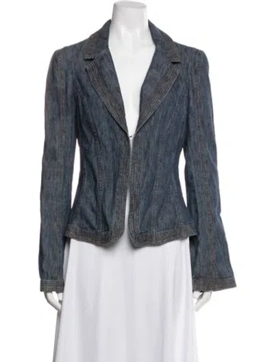 Pre-owned Diane Von Furstenberg Denim Jacket In Blue