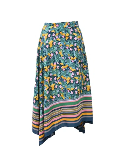 Pre-owned Diane Von Furstenberg Denver Skirt In Blue