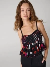 Diane Von Furstenberg Devon Top In Black