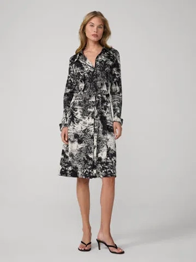Diane Von Furstenberg Diane Shirt Dress In Gray