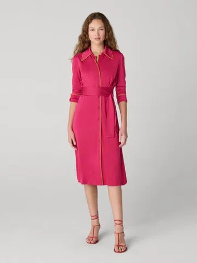 Diane Von Furstenberg Diane Shirt Dress In Pink