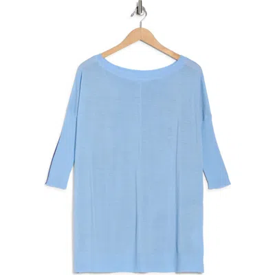 Diane Von Furstenberg Diane Wool Tunic Sweater In Blue