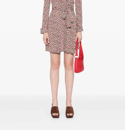 Diane Von Furstenberg Didi Dress In Pebbles Red In Multi