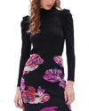 Diane Von Furstenberg Doha Wool-blend Top In Black