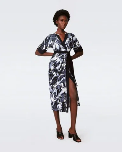Diane Von Furstenberg Dorothea Dress In Blue/black