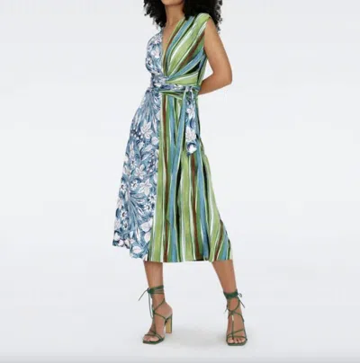 Diane Von Furstenberg Dorothee Midi Dress In Blue