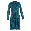 Diane Von Furstenberg Dory Belted Jersey Dress In Animal Print Viscose In Multi
