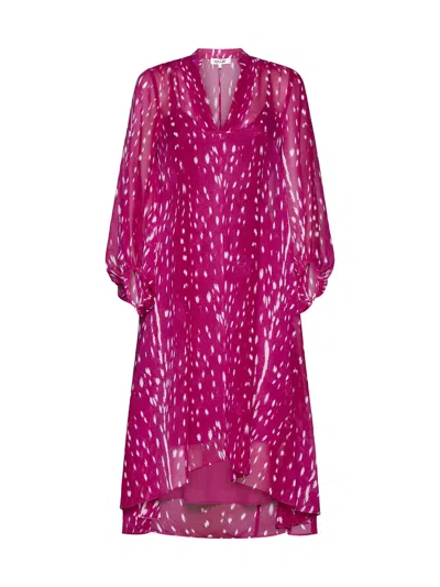 Diane Von Furstenberg Dress In Fawn Sangria