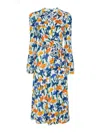 Diane Von Furstenberg Phoenix Reversible Dress In Dianthus Reversible To Vintage Cane In Multicolour