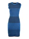 Diane Von Furstenberg Sleeveless Round-necked Dress In Multicolour