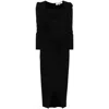 Diane Von Furstenberg Hughie Midi Dress In Black