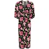Diane Von Furstenberg Valerie Midi Dress In Black