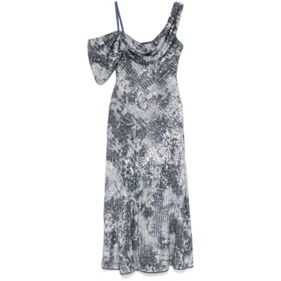Diane Von Furstenberg Dresses In Blue/silver