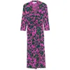 Diane Von Furstenberg Tash Midi Dress In Purple/green