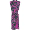 Diane Von Furstenberg Aviel Midi Dress In Purple/green