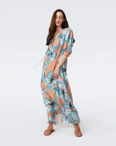 Diane Von Furstenberg Drogo Dress In Opera Floral Barre Bn Mlg