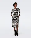Diane Von Furstenberg Linea Dress In Brush Tooth