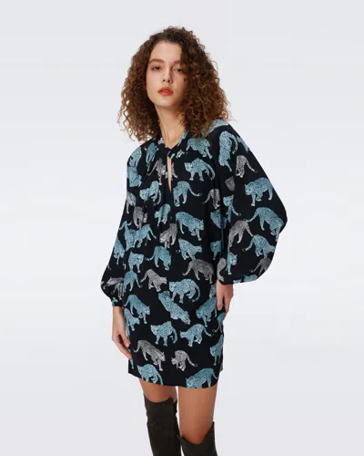 Diane Von Furstenberg Dvf In Cool Cat Stone Blue