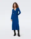 Diane Von Furstenberg Astrid Dress In Dark Ocean