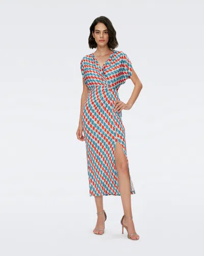 Diane Von Furstenberg Dvf In Freedom Flags Turquoise