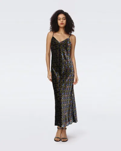 Diane Von Furstenberg Dvf In Gig Tile Green Burnout