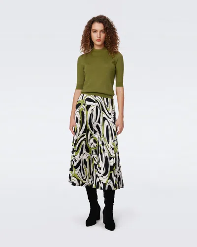 Diane Von Furstenberg Dvf In Huge Cassette Tape Shadow Green