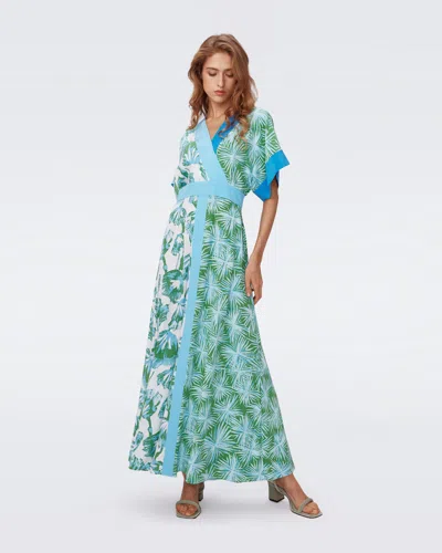 Diane Von Furstenberg Dvf In Huge Sea Trees And Sea Holly Gre