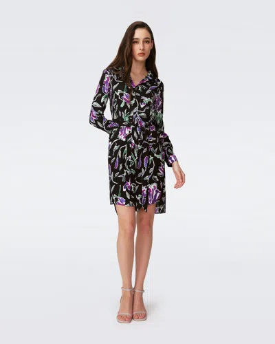Diane Von Furstenberg Dvf In Huge Tulip Fields Violet