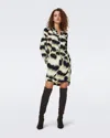 Diane Von Furstenberg Sonoya Mini Dress In Huge Wild Thing Shadow Green In Huge Wild Thing Shadow Green