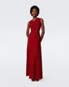 Diane Von Furstenberg Tomas Dress In Metallic Red In Metallic Red