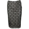Diane Von Furstenberg Dvf Misty Beaded Midi Skirt In Black Nylon In Black