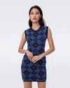 Diane Von Furstenberg Dvf In Paper Cut Geo Blue